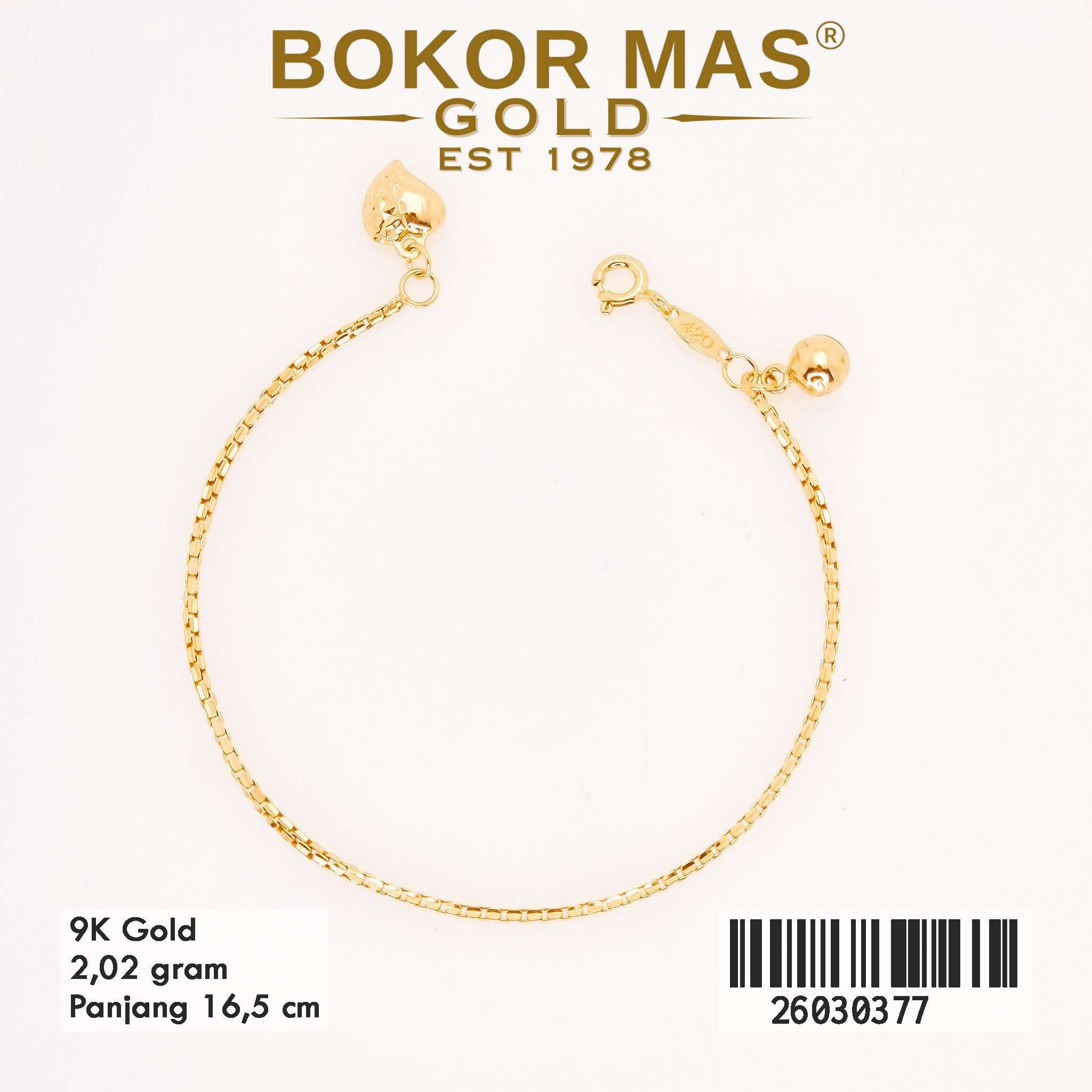  Gelang Rantai Variasi Itali - 26030377 - 9K