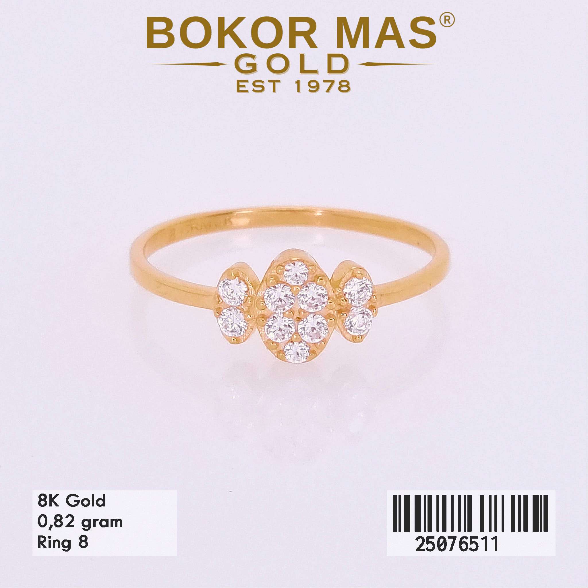 Cincin Variasi Permata - 25076511 - 8K