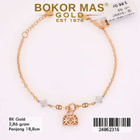 Gelang Emas Rantai Variasi Mainan Gembok - 24062316 - 8K