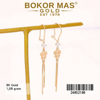 Anting Emas Desi Gantung Variasi Juntai - 24052180 - 8K
