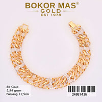 Gelang Emas  Rantai Variasi Tanpa Permata - 24087436 - 8K