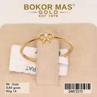 Cincin Emas Variasi Pita - 24072373 - 8K