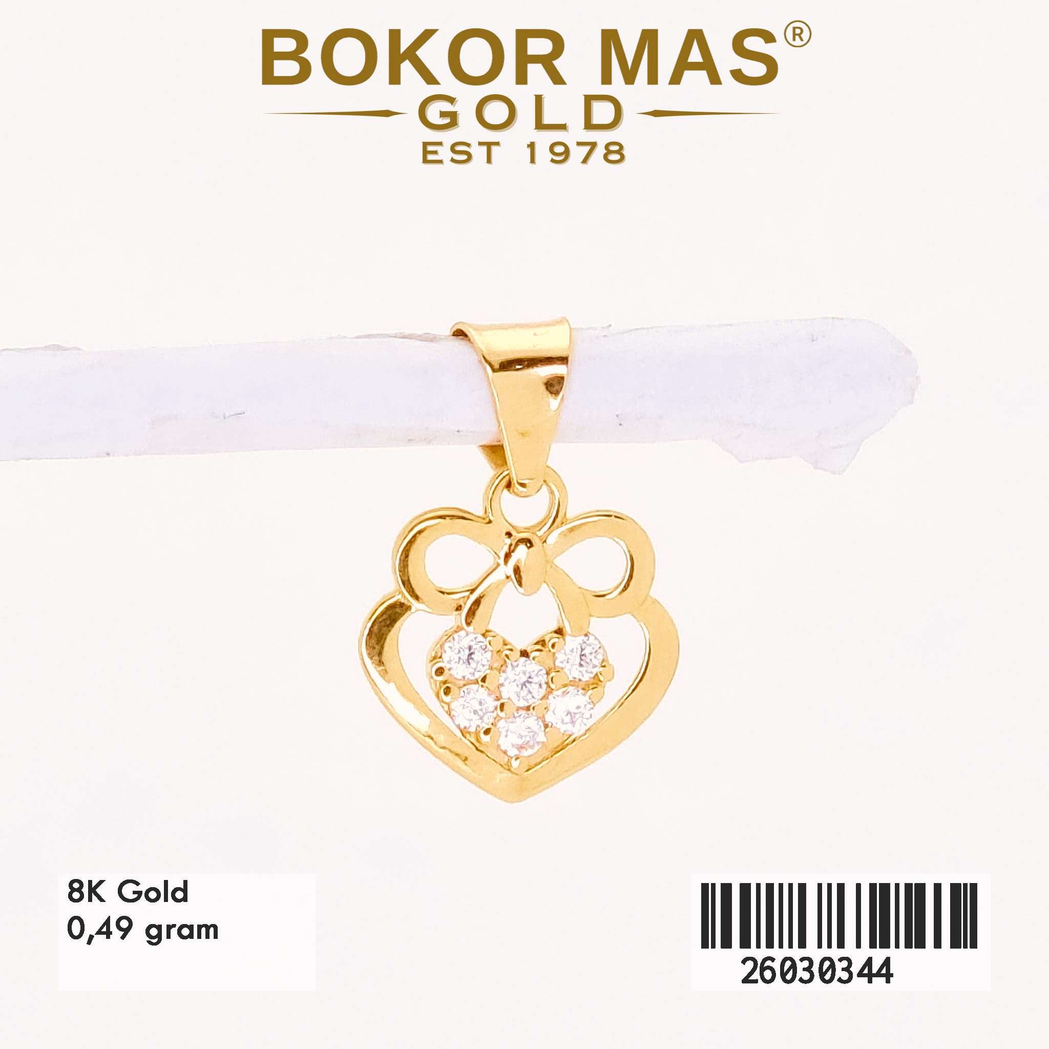  Liontin Variasi Permata Hati Pita -  26030344 - 8K
