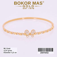Gelang Kaku Variasi Kupu Permata - 25076452 - 8K