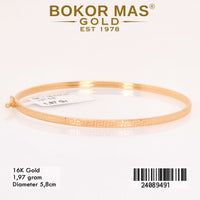 Gelang Emas  Kaku Variasi Tanpa Permata - 24089491 - 16K