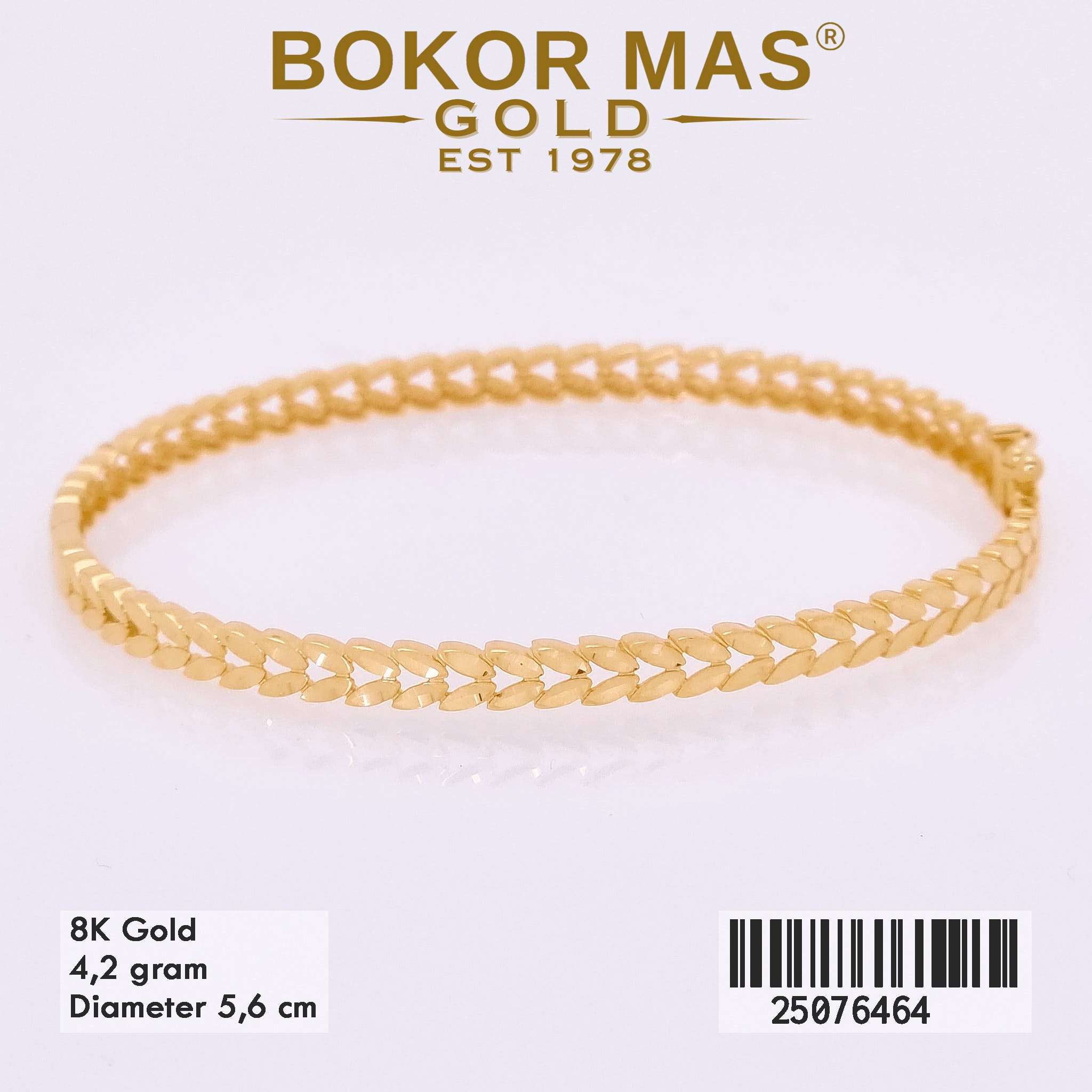 Gelang Kaku Variasi Daun - 25076464 - 8K