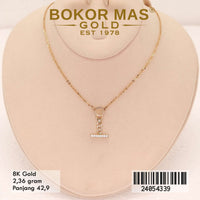 Kalung Emas Siyem Variasi Permata - 24054339 - 8K