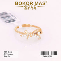 Cincin Emas  Variasi Pita Permata - 24089711 - 16K