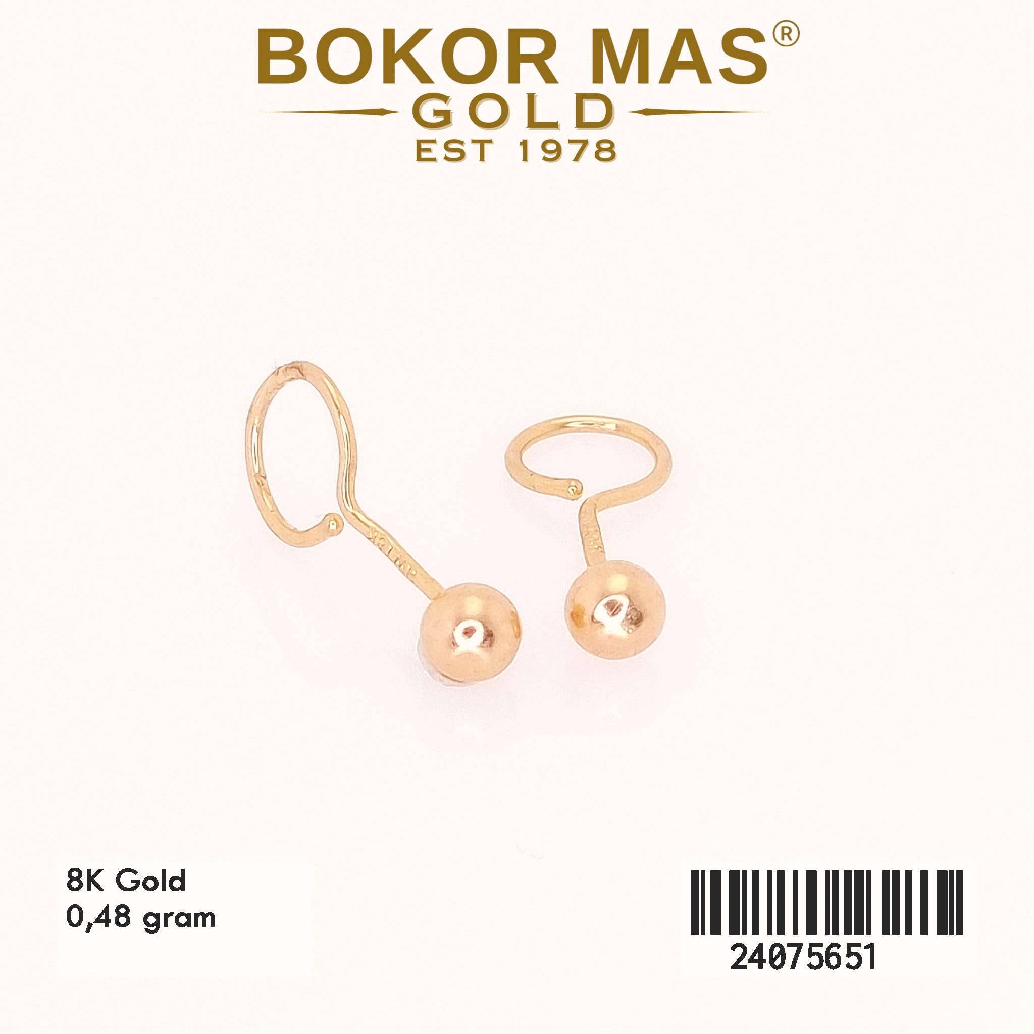 Anting Toge Variasi Tanpa Permata - 24075651 - 8K