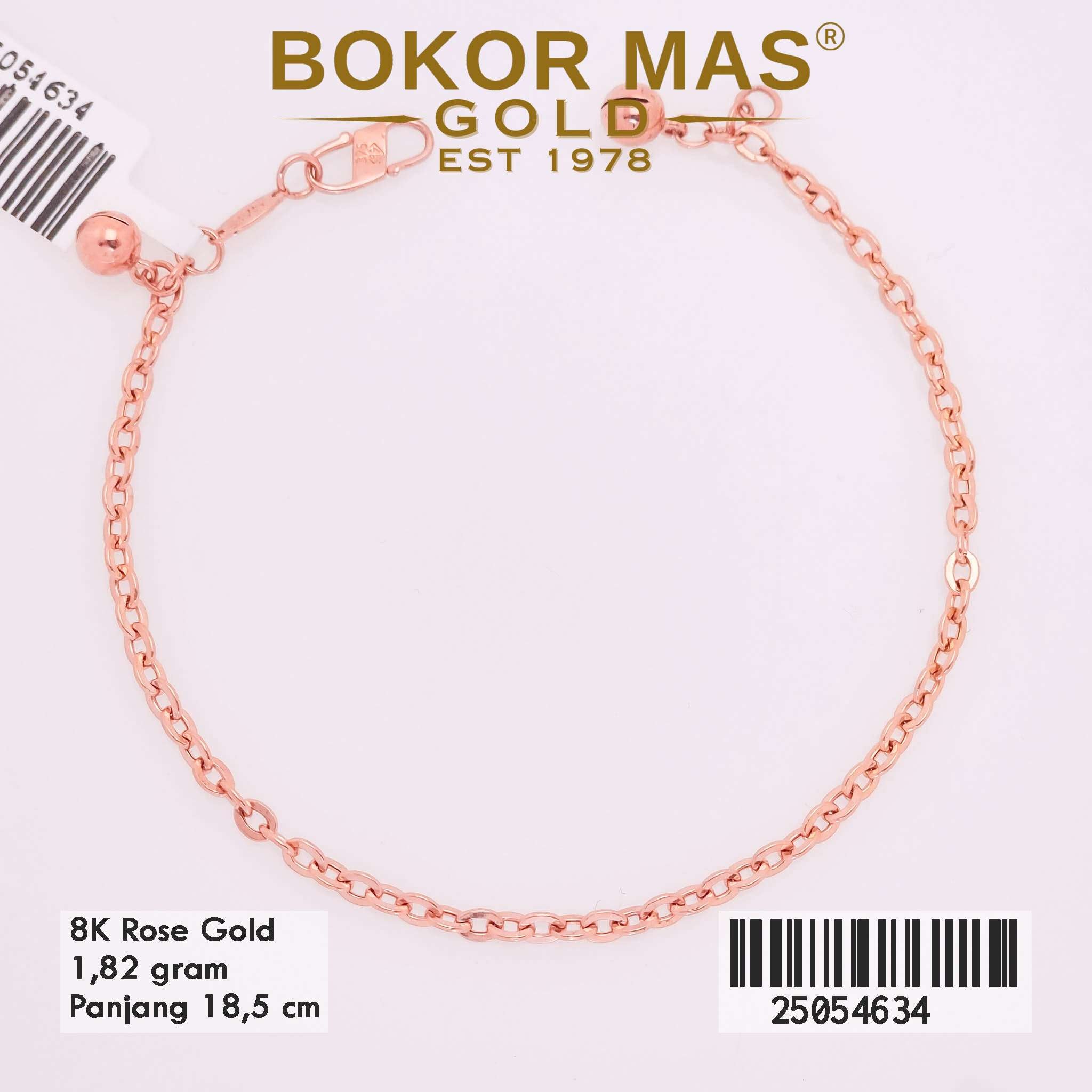 Gelang Emas Rantai Hollotifani Variasi Mainan - 25054634 - 8K