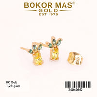 Giwang Emas Tusuk Model Nanas - 24040002 - 8K