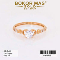 Cincin  Emas Variasi Soliter - 24085731 - 8K