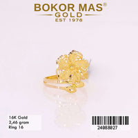 Cincin Emas  Bunga Tanpa Permata - 24088027 - 16K