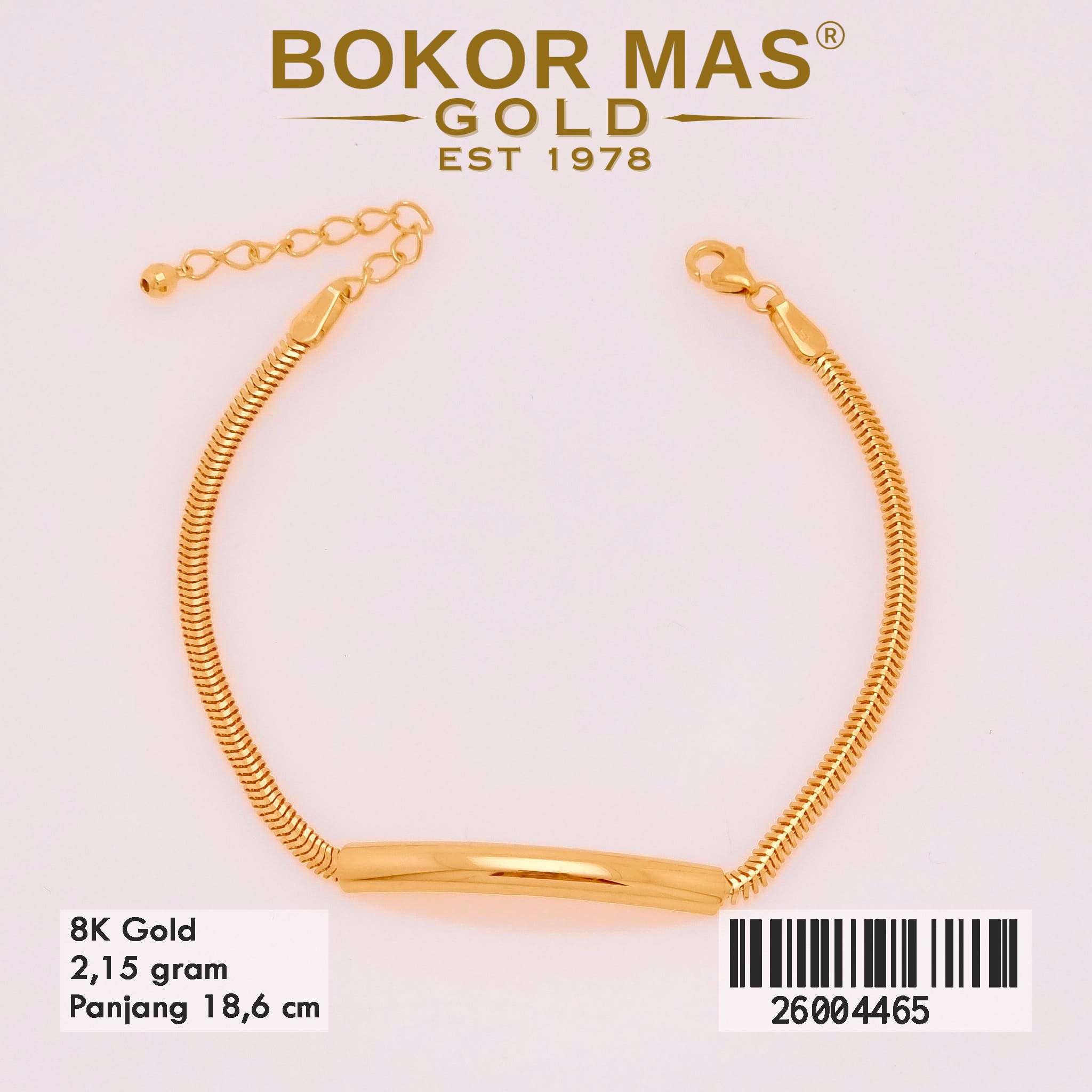  Gelang Rantai Variasi Plat -  26004465 - 8K