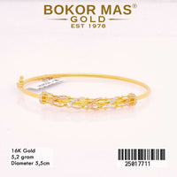 Gelang  Emas Kaku Variasi Tanpa Permata - 25017711 - 16K