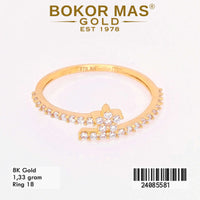 Cincin  Emas Variasi Permata - 24085581 - 8K