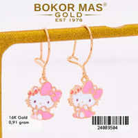 Anting Emas Anak Hellokity Pink - 24089504 - 16K