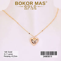 Kalung Emas  Jedar Variasi Love - 24089819 - 16K