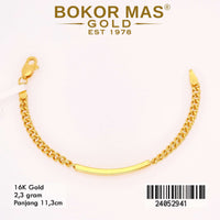 Gelang  Emas Rantai Anak Variasi Tanpa Permata - 24052941 - 16K