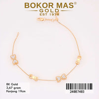 Gelang Emas  Serut Variasi Pita -  24087403 - 8K