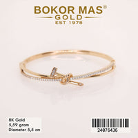Gelang  Emas Bangkok Variasi Permata - 24076436 - 8K