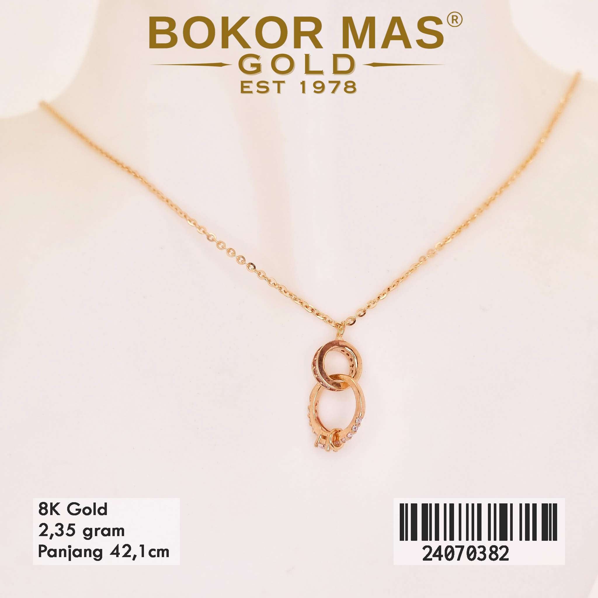 Kalung Ring Variasi Permata - 24070382 - 8K