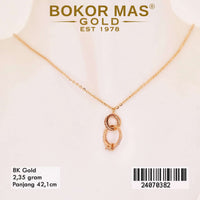 Kalung Emas  Ring Variasi Permata - 24070382 - 8K