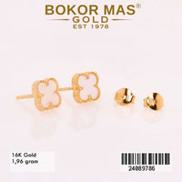 Giwang Emas  Tusuk Variasi Clover - 24089786 - 16K