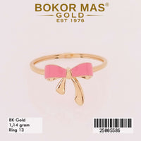 Cincin Emas Pita Cat Pink Variasi - 25005586 - 8K