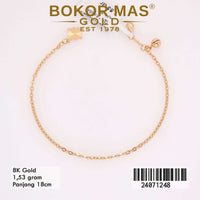 Gelang Emas Rantai Polos Variasi Permata - 24071248 - 8K