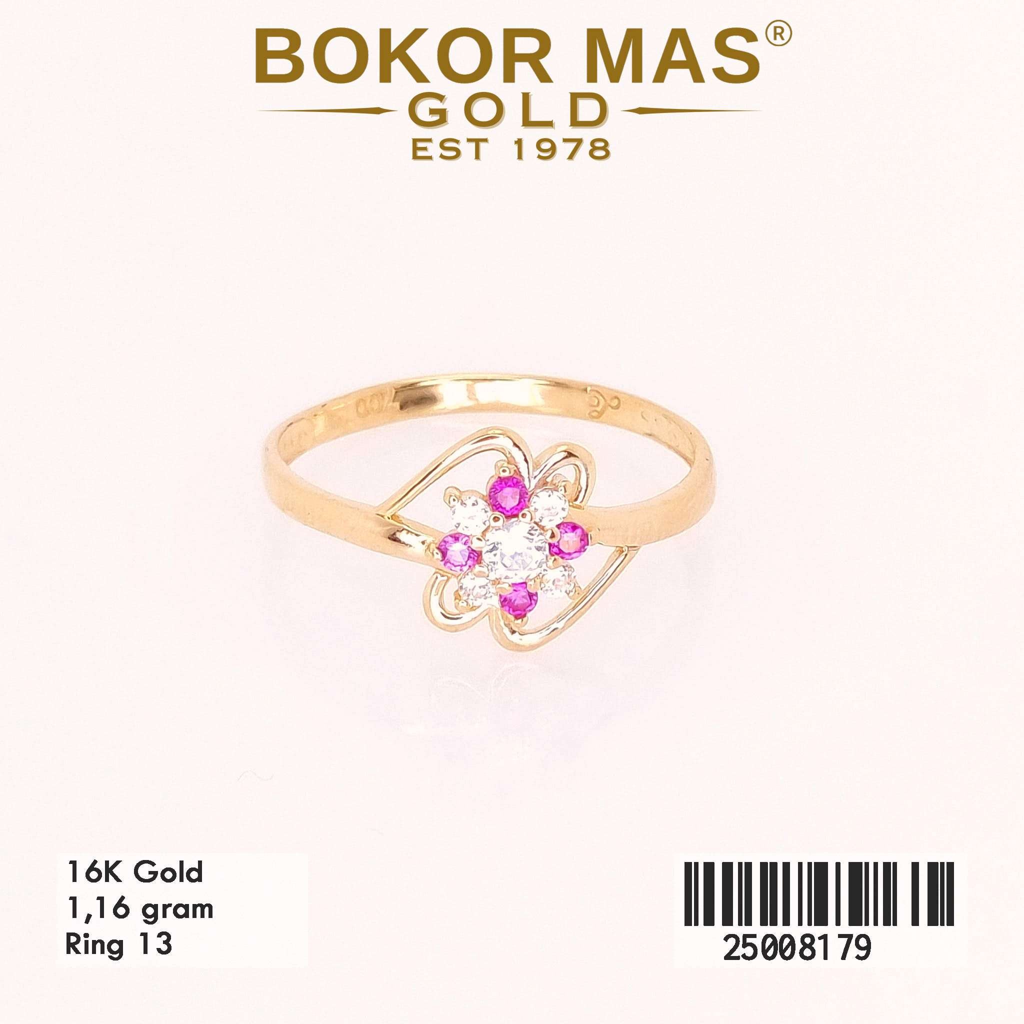 Cincin Variasi Permata Pink Putih - 25008179 - 16K