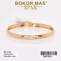 Gelang Emas Kaku Anak Variasi Tanpa Permata - 24075833 - 8K