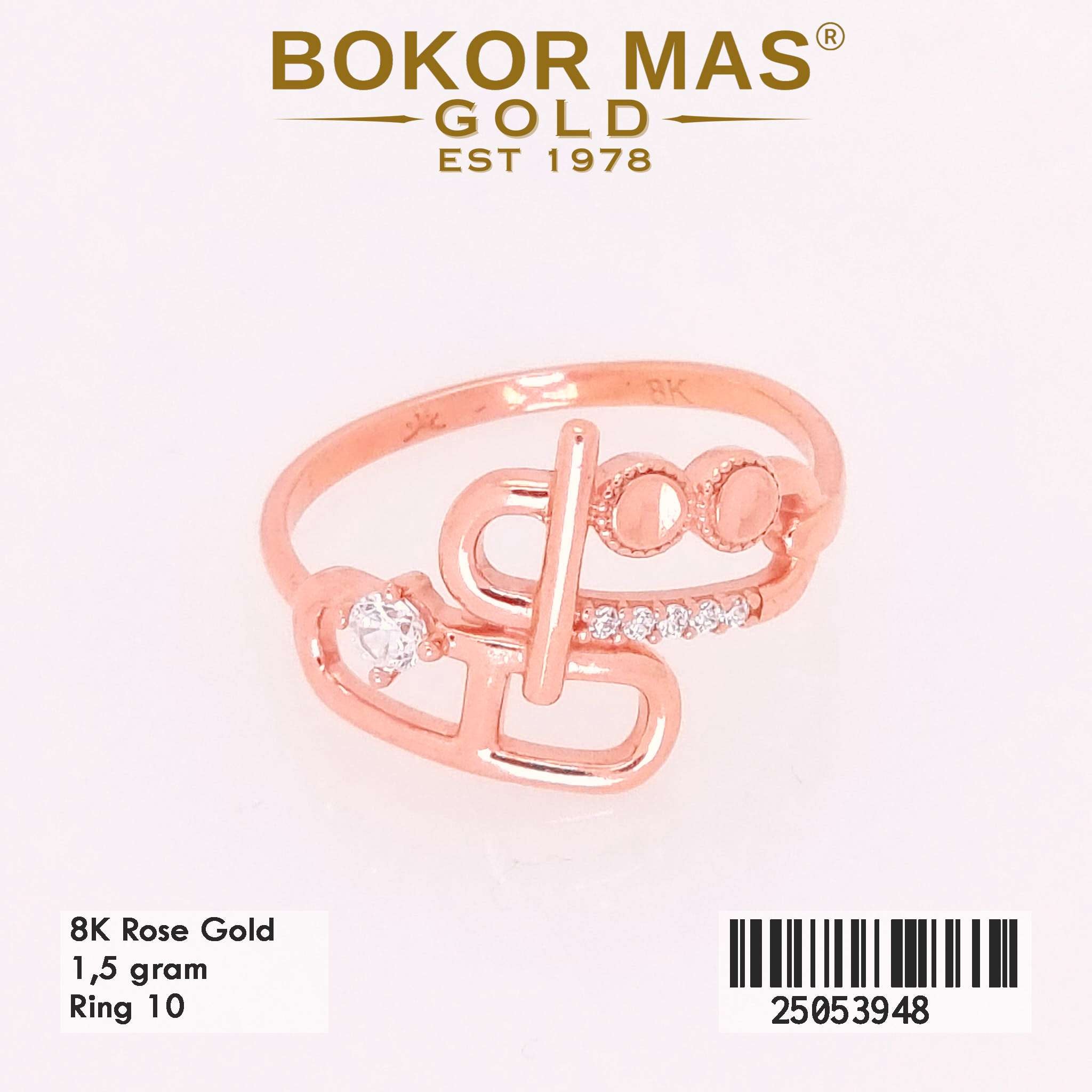 Cincin Emas Variasi Permata - 25053948 - 8K