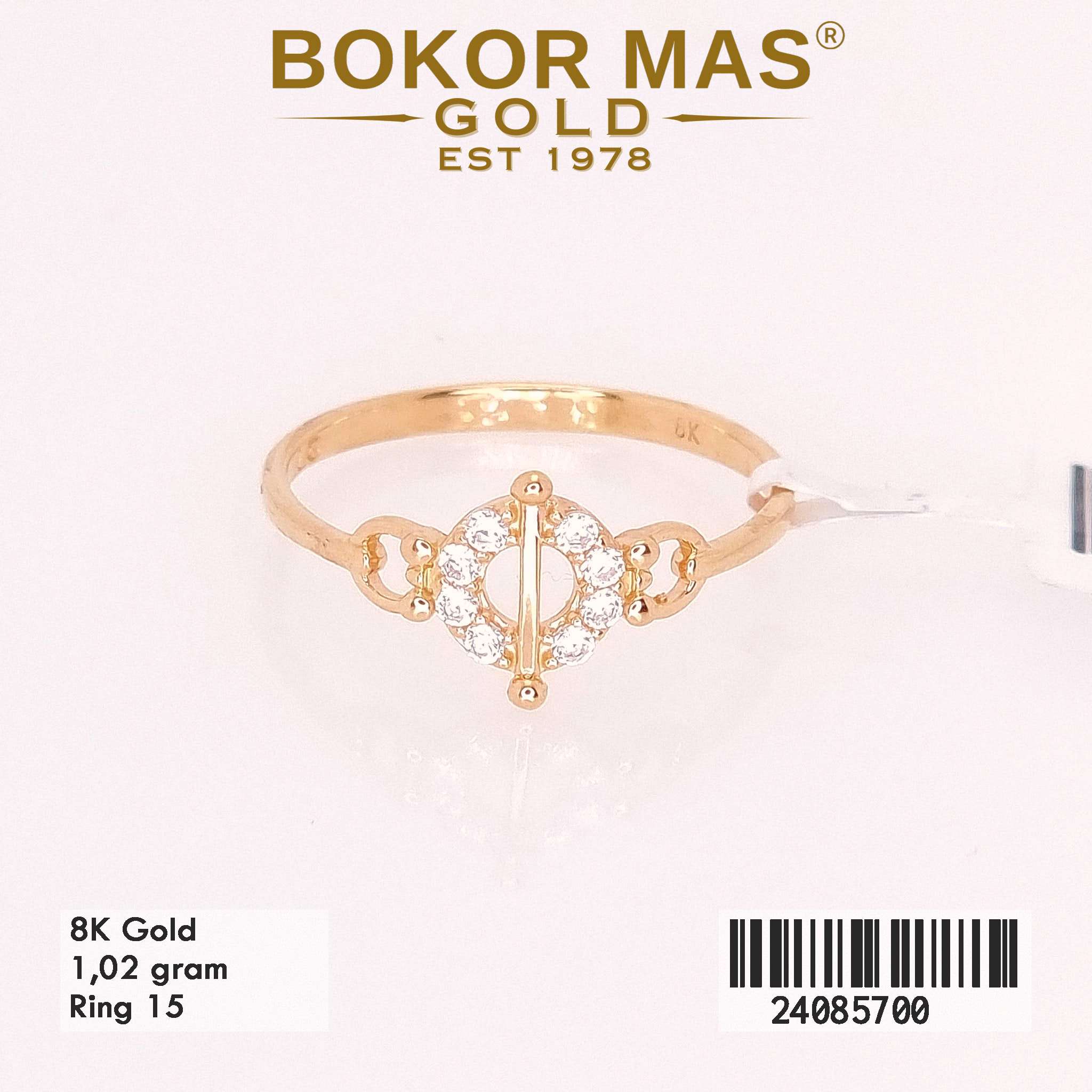 Cincin Variasi Permata - 24085700 - 8K