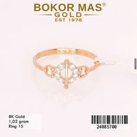 Cincin Emas Variasi Permata - 24085700 - 8K