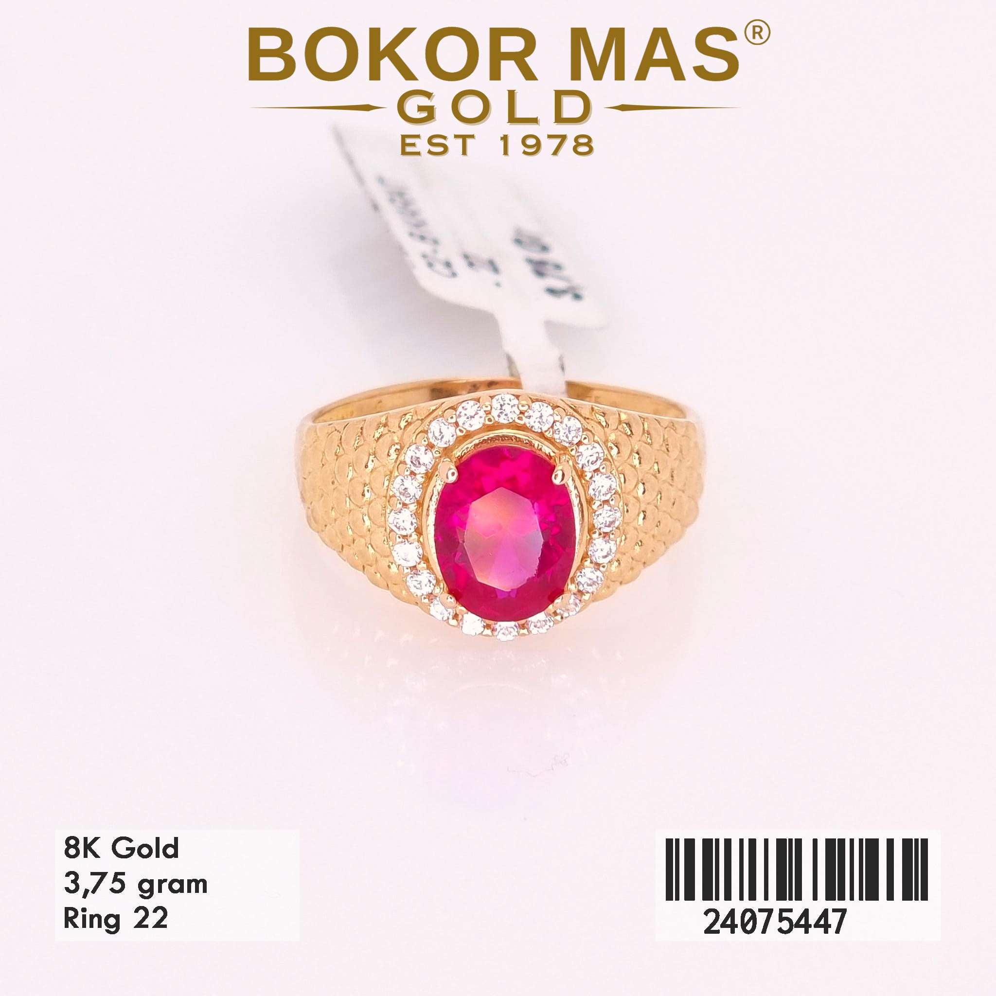 Cincin Variasi Permata Pink - 24075447 - 8K