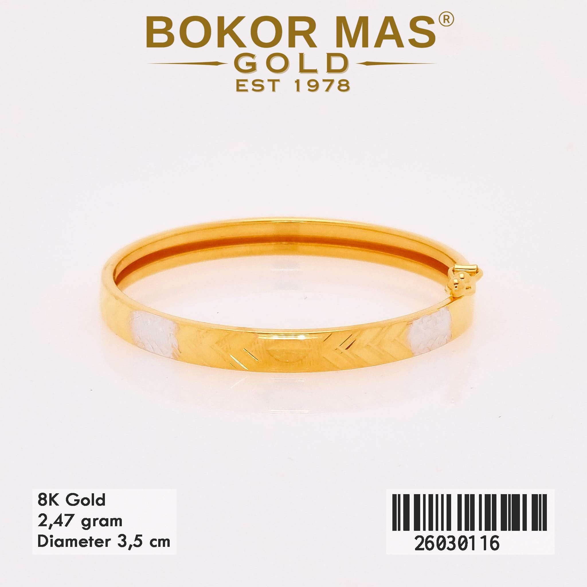Gelang Kaku Anak Model Bangkok Kembang Millenium -  26030116 - 8K