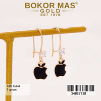 Anting Emas  Desi Apel Hitam Variasi Permata - 24087138 - 16K