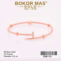 Gelang Emas Kaku Variasi Permata - 25061161 - 8K