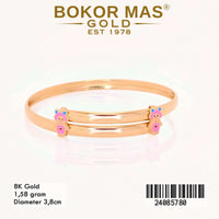 Gelang  Emas Bangkok Anak Ongsrot Boneka Pink - 24085780 - 8K