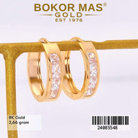 Anting Emas  Klip Variasi Permata - 24085548 - 8K