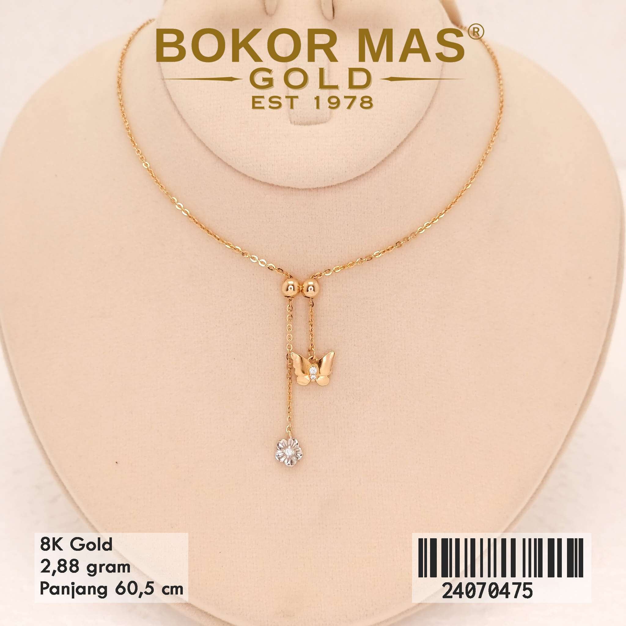 Kalung Siyem Variasi Kupu Juntai - 24070475 - 8K