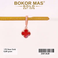 Liontin Emas  Variasi Bunga Merah - 25013620 - 17K