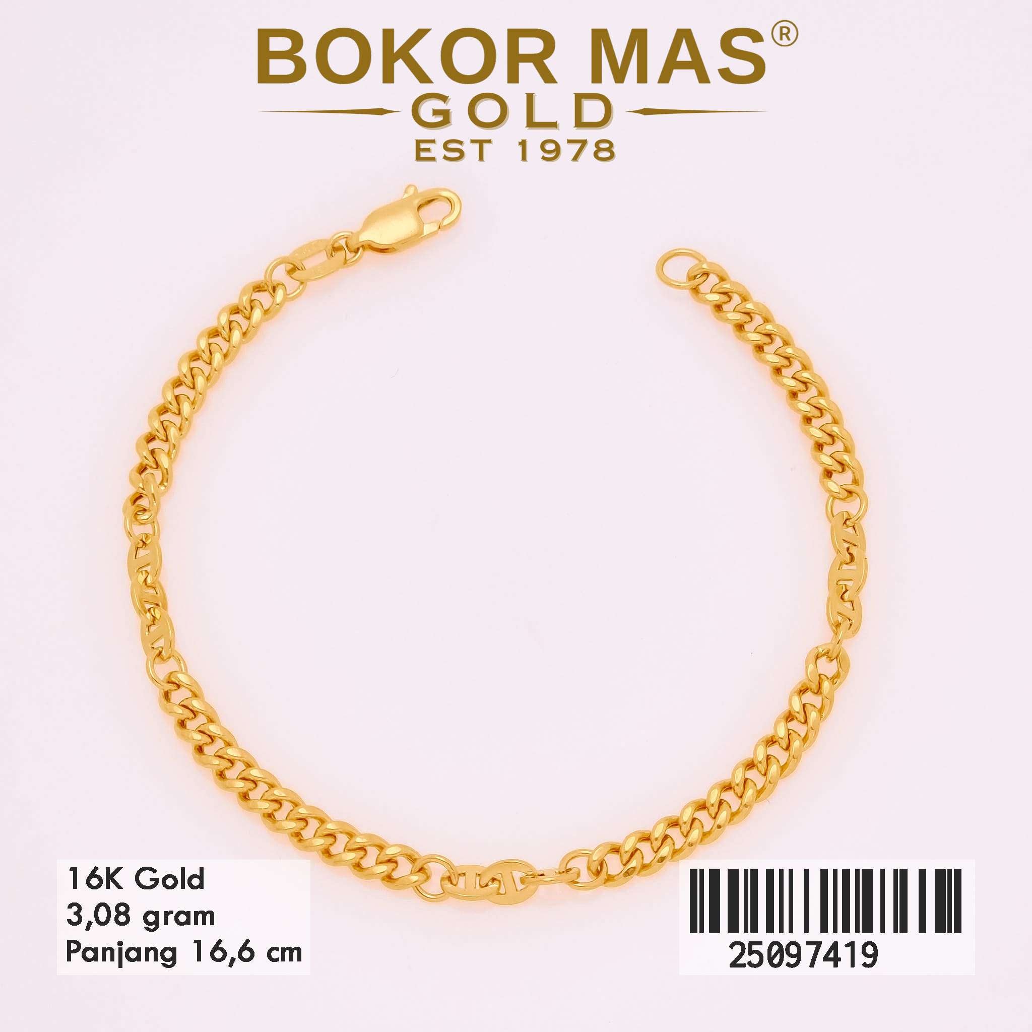 Gelang Rantai Variasi Hollo - 25097419 - 16K