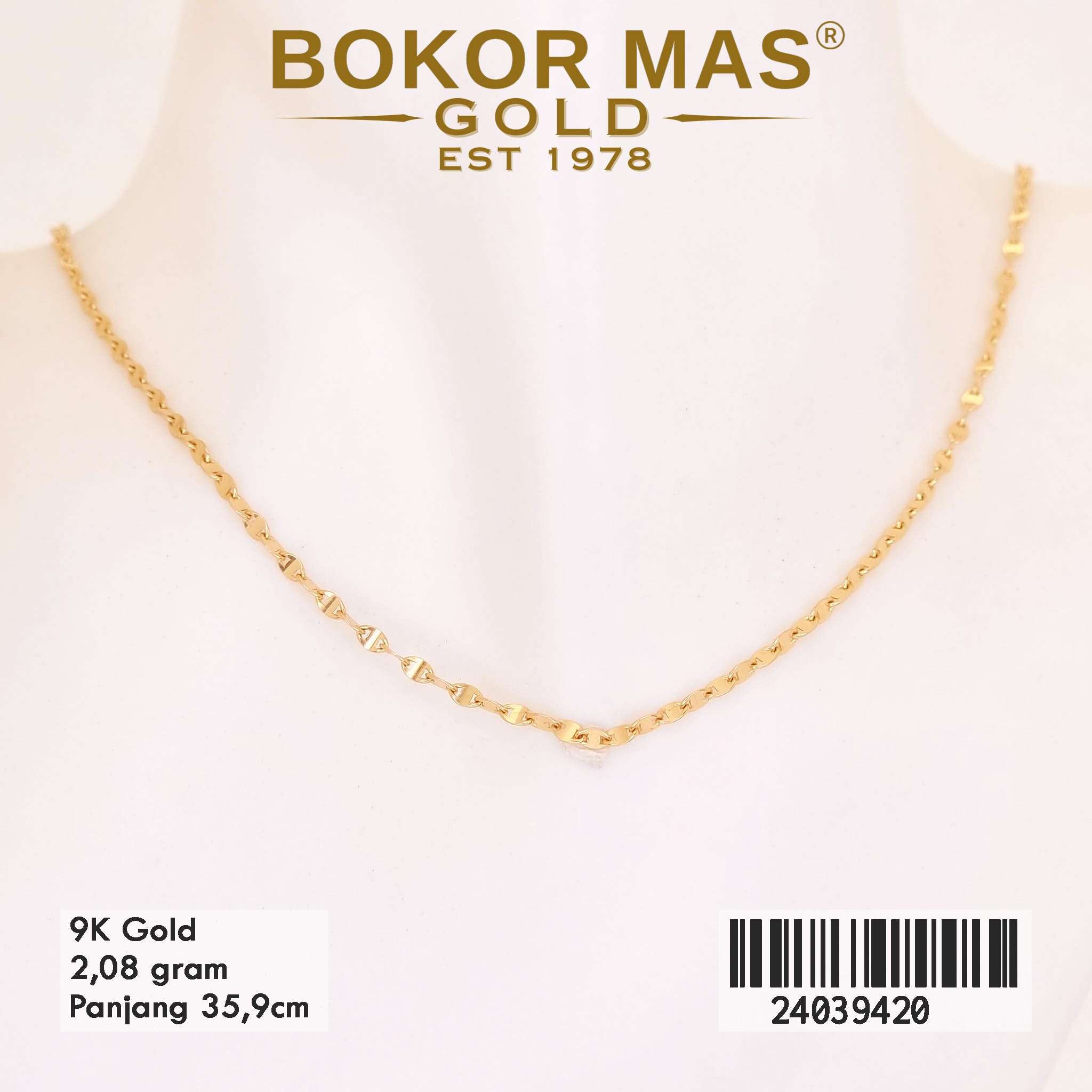 Kalung Anak Pecah Kopi Variasi Tanpa Permata - 24039420 - 9K