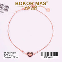 Gelang Emas Rantai Siem Variasi Hati - 25054621 - 8K