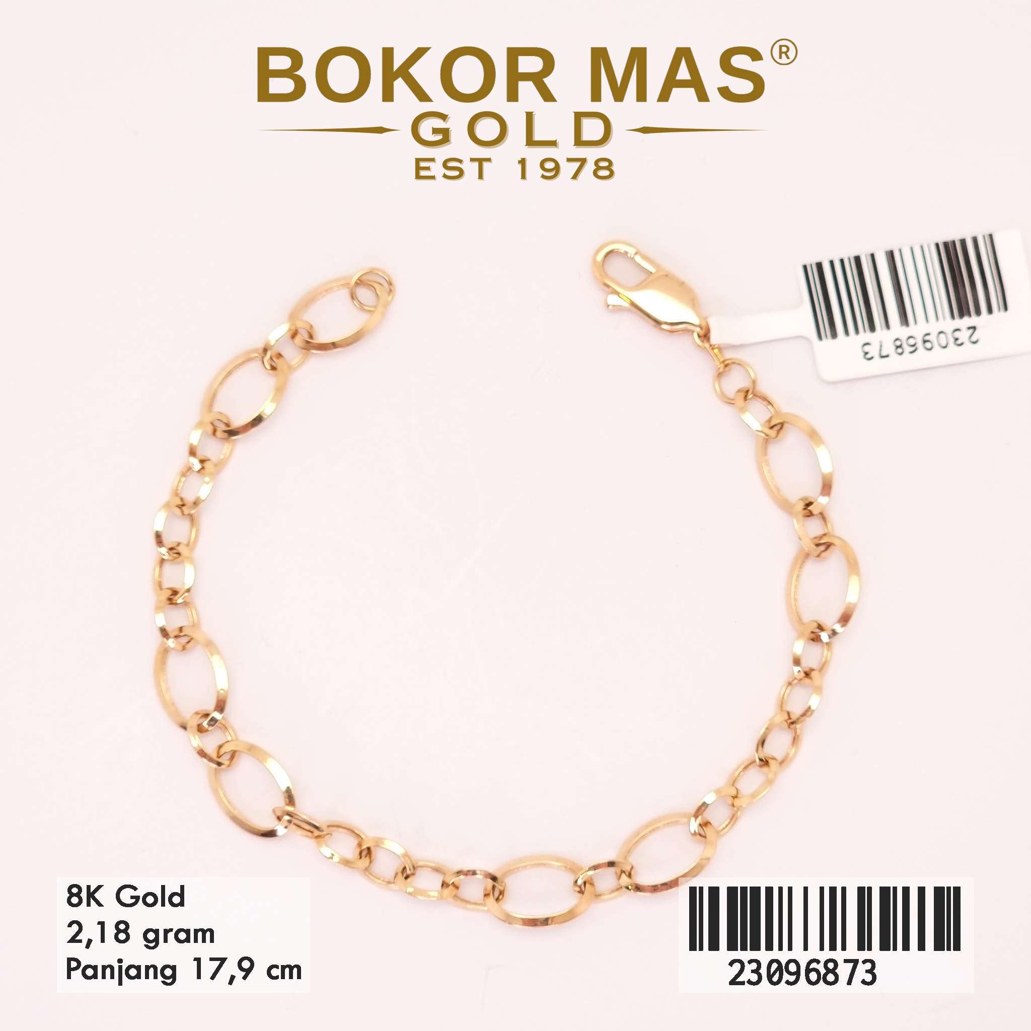 Gelang Tangan Rantai Variasi Plakatau - 23096873 - 8K