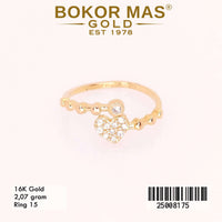 Cincin Emas  Variasi Permata Hati - 25008175 - 16K