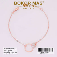 Gelang Emas Rantai Siyem Variasi Permata - 25053897 - 8K