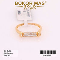 Cincin Emas Variasi Permata - 24075507 - 8K